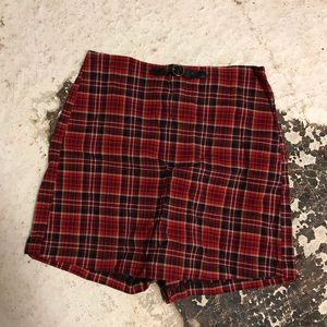 Plaid skort